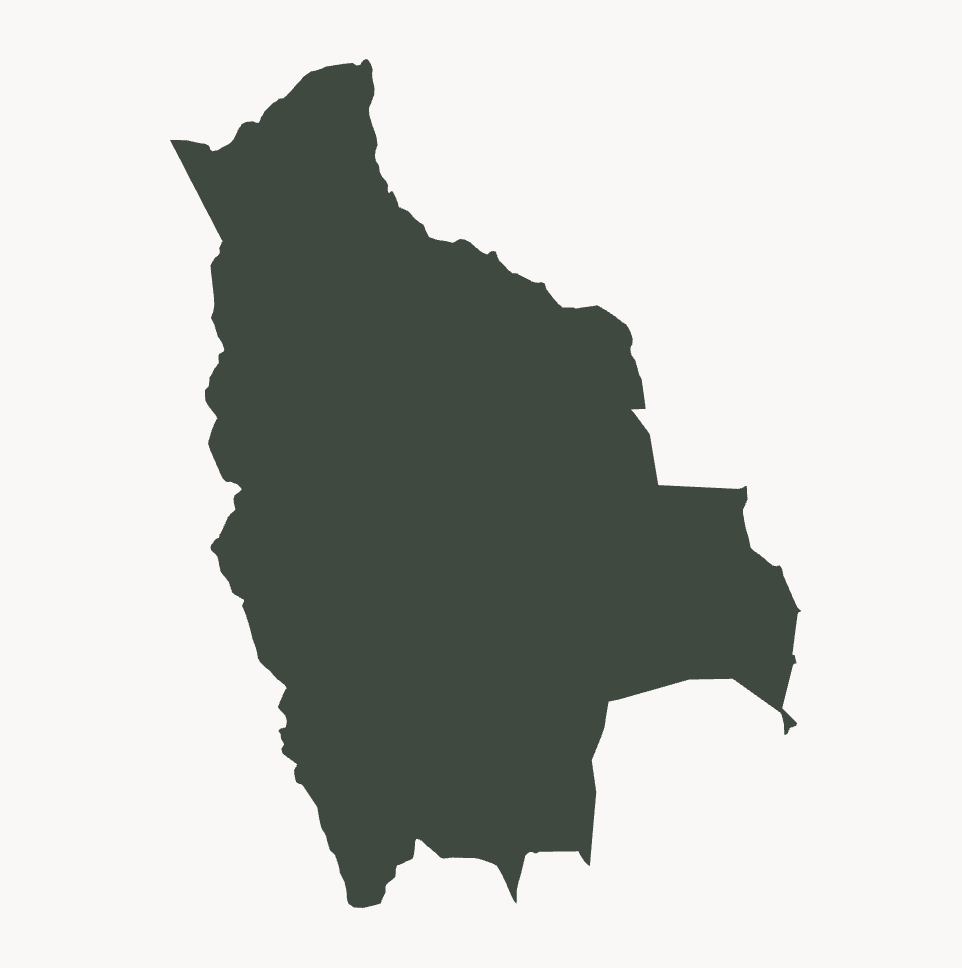 Map outline of Bolivia